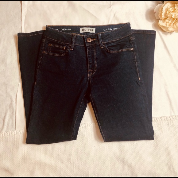 DL 1961 Lara cropped flare, size 24, smart denim, NWOT - Picture 6 of 7